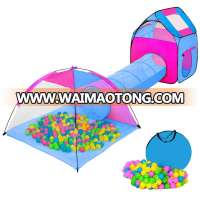 Kids Play Tent Set Outdoor Play House Children Big Pop Up Play Tent With Tunnel